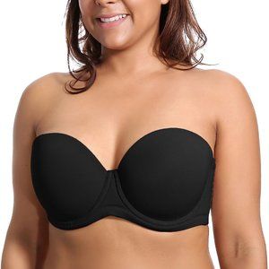 Delimira Women's Underwire Contour Multiway Full Coverage Strapless Bra 40DD